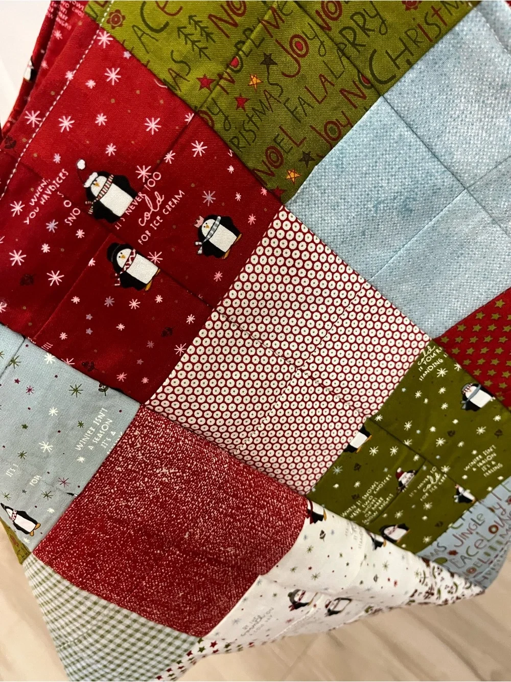 Handmade mondo quilted